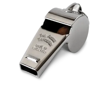 Whistle Metal with Tapered Mouth Piece & Hook Chromed Metal W58.5 Large 12/CS