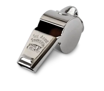 Whistle with Tapered Mouth High Pitch Chromed Metal W60 Small 12/CS