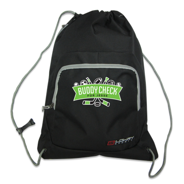 Picture of Buddy Check Drawstring Back Pack LDBDSPBC